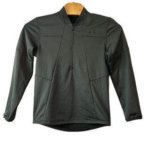 Under Armour Men’s Green Half Zip‎ ColdGear Pullover   Sz M